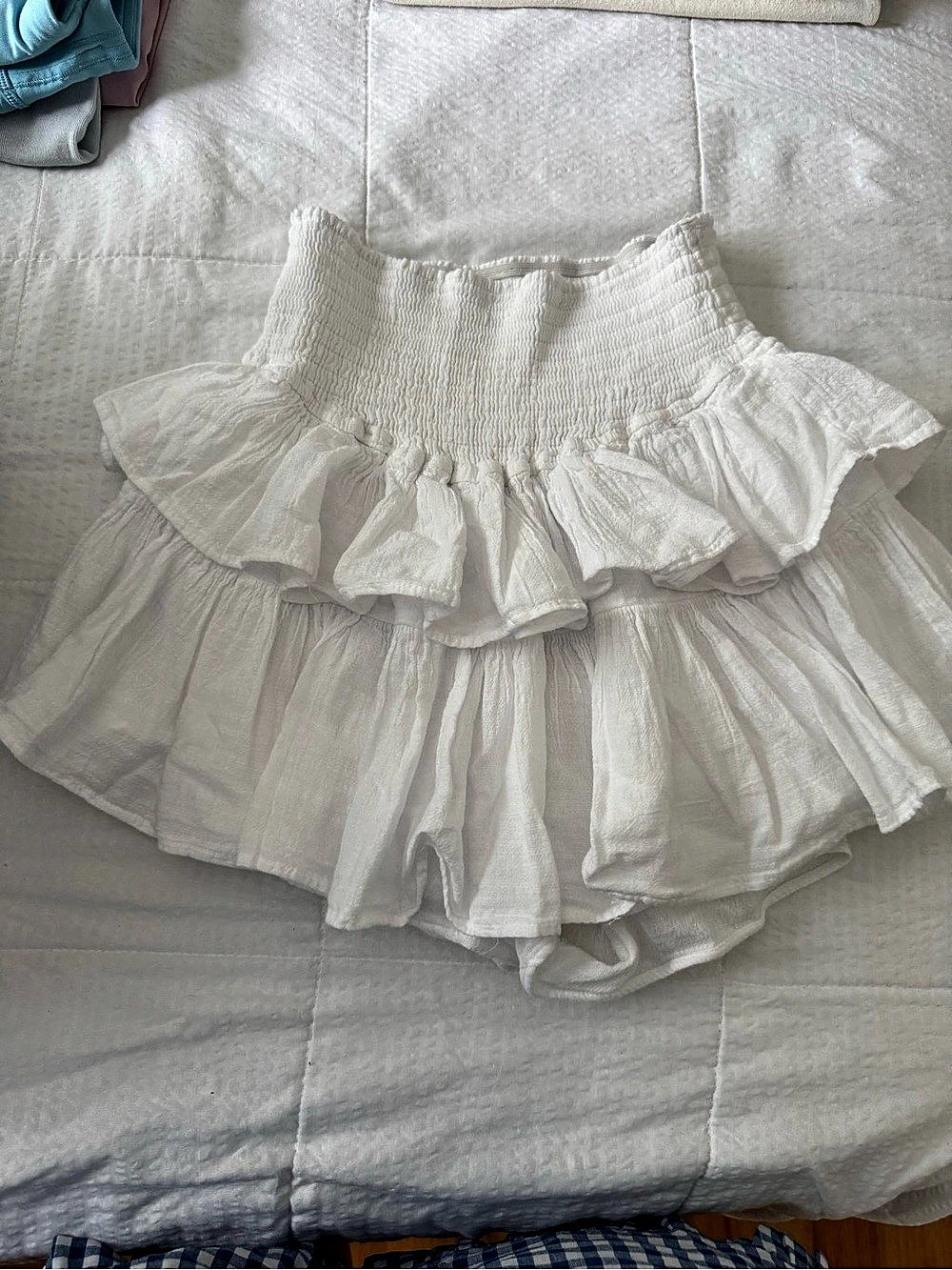 Blanco by Nature White Ruffle Dress